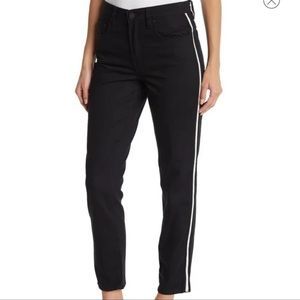 Blank NYC Black High Rise Tapered Straight Jeans